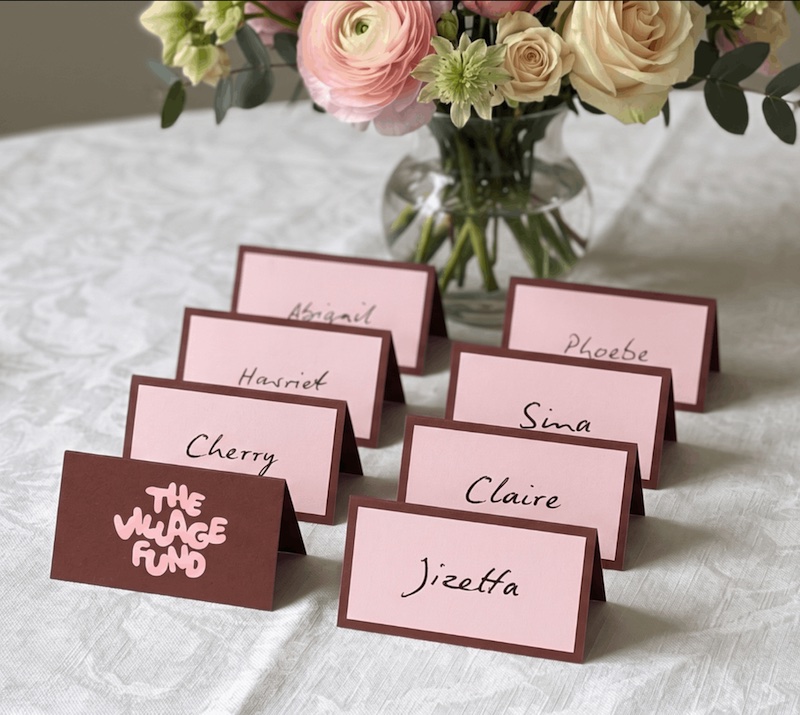 Place setting name cards